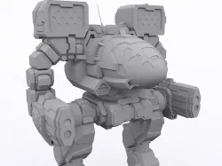 Mad Cat (Timber Wolf) with hex base