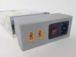 MW NES PSU cover with switch and XT60 connector (Mean Well Power Supply Switch)