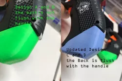 Nerf Stryfe Grip Heel - Two designs - Set A and Set B