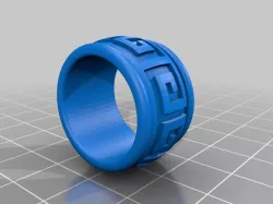 OpenSCAD pattern ring generator - Generador de anillos de patrón