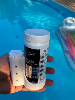 Pool Test Strip Discard Container