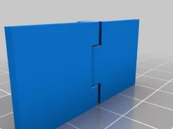 Printed test hinge