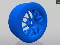rc 1/10 subaru 22b wheels BBS style