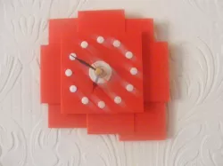 rect wall clock printed