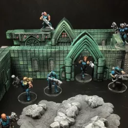 ScatterBlocks: TechnoGothic Walls (28mm/32mm scale)