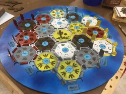 Settlers of Catan Board and Tokens