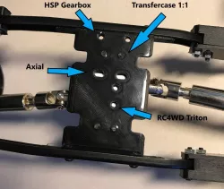 Skidplate SCX10 for various Transmissions