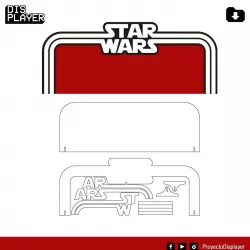 Star Wars Background Laser cut file