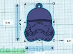star wars stormtrooper phasma helmet key ring