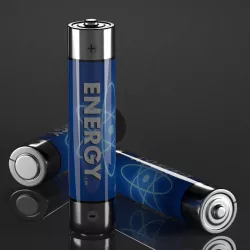 AAA Battery Low-poly  3D model