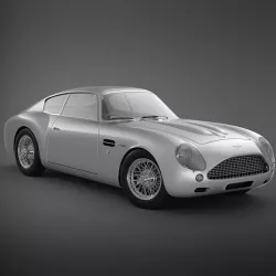 Aston Martin DB4 GT Zagato Classic Sports Car 3D model