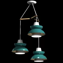 Astron Tri Mid-Century Chandelier  Rejuvenation 3D model