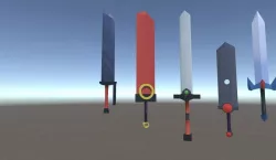 BA Sword Collection Low-poly  3D model