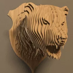 Bear head 3D model