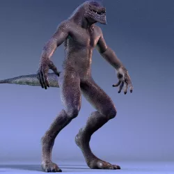 Biped Lizard Creature 3D model