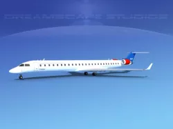 Bombardier CRJ1000 SAS 3D model