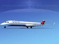 Bombardier CRJ900 Richards Aviation 3D model