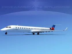 Bombardier CRJ900 SAS 3D model