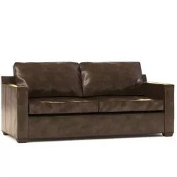 Brown Leather Sofa 3D model