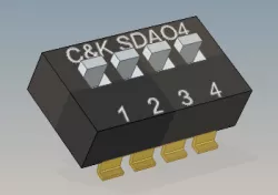 C&K SDA04 Dip Switch 4 Pole