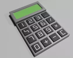Calculator 3D model