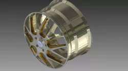Car rim by Autocad