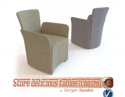 Chair NIDO CALLIGARIS Low-poly  3D model