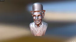 Charlie Chaplin Bust 3D model