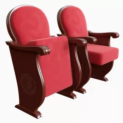 Classic Red Theater Seat 3D model