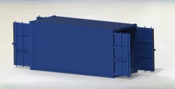 Container 20 f High cube with two gates