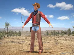 Cowboy 3D model