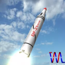 CSS-5 Ballistic Missile 3D model