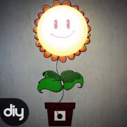DIY Sunflower Decorative Light Lamp 3D model