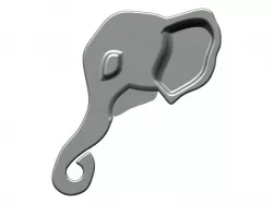 Elephant Key Ring