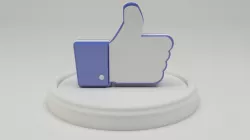 Facebook like  3D model