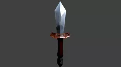 Fantasy Dagger - Low Poly Low-poly  3D model