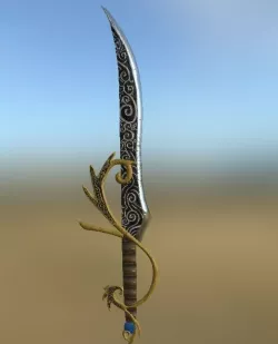 Fantasy Sword 1 Low-poly  3D model
