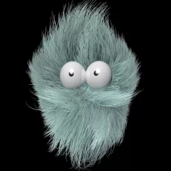 Fluffy Character 3D model