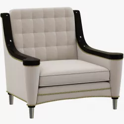 Francesco Molon ARMCHAIR WITH CARVING P521 3D model