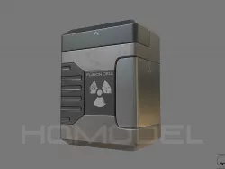 Fusion Cell PBR Sci-Fi Low-poly  3D model