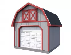 Garage- Gambrel 3D model