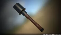 German Stick Grenade Moldel 24 4K Textures 3D model