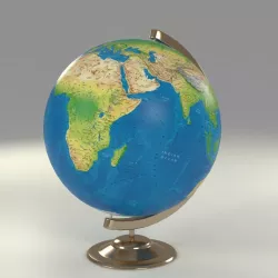 globe 3D model