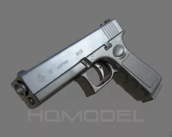 Glock 19 Generic Pistol PBR Low-poly  3D model