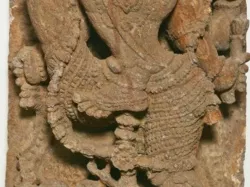 God Vishnu Measures the Universe in Three Strides (Trivikrama)