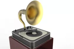 Gramophone and Book Racks