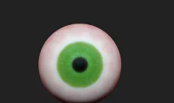 Green Eyee Low-poly  3D model