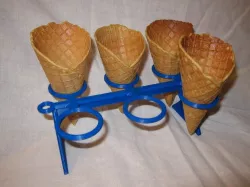 Home-made Ice Cream/Waffle Cone Holder