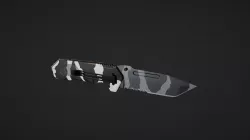 Hunting knife Low-poly  3D model