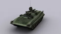 Infantry fighting vehicle Low-poly  3D model